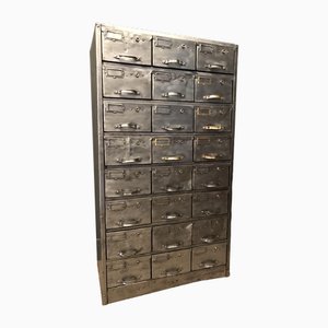 Vintage Industrial Stripped Metal Cabinet