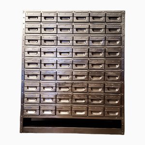 Industrial Stripped Metal Filing Cabinet