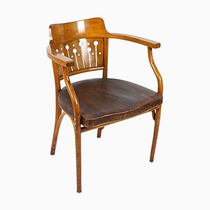Art Nouveau Bentwood Armchair attributed to Otto Wagner for Thonet, Austria, 1900s
