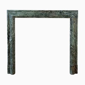 Antique Italian Green Marble Fireplace