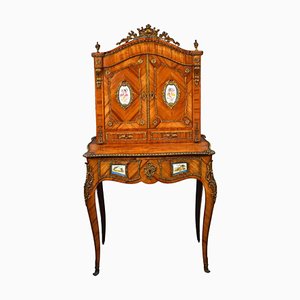 Bureau Happiness of the Day 19ème Siècle en Noyer, 1860s