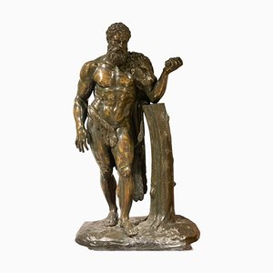 Herkules mit der Haut des Löwen, 1880, Bronze