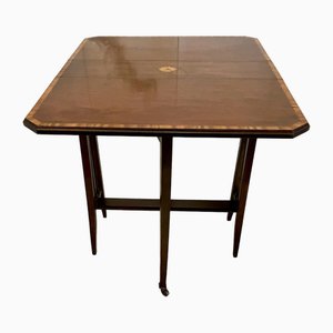 Antique Mahogany Inlaid Baby Sutherland / Occasional Table, 1900s
