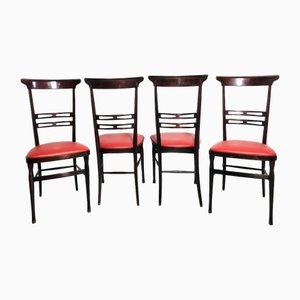 Dining Chairs from Chiavari, 1950s, Set of 4