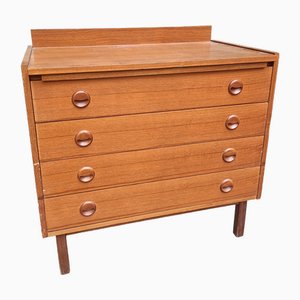 Mahogany Como Dresser with Pull-Out Desk & Drawers, 1950s