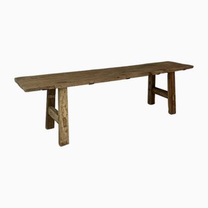 Large Rustic Brown Bench