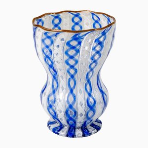 Murano Blown Glass Vase from Zanfirico
