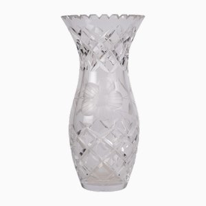 Mid-Century Danish Crystal Vase, 1960s