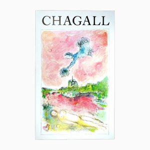 Chagall, Veduta di Notre Dame, 1981, Stampa
