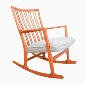 Oak Ml33 Rocking Chair by Hans J. Wegner for a/S Mikael Laursen, 1950s