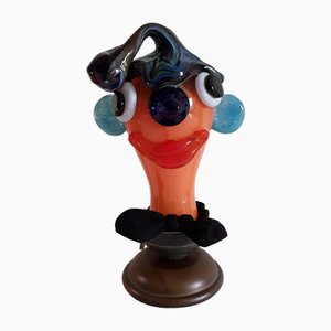 Skulpturale Vintage Tischlampe aus Farbglas von Joska Crystal, 1980er