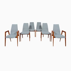 Mid-Century Esszimmerstühle von Schou Andersen, 1970er, 6er Set
