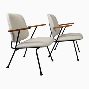 Steel Easy Chairs by Gijs Van Der Sluis for Van Der Sluis, Netherlands, 1960s, Set of 2