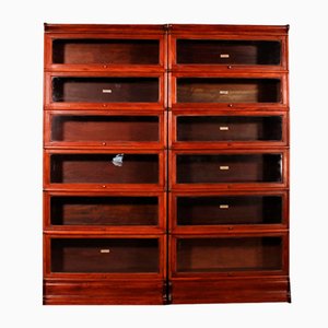 Bookcases in Mahogany from Globe Wernicke, Set of 2