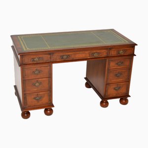 Antique Walnut Revival Desk in the style of William & Mary, 1930s