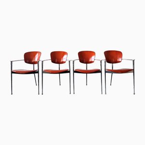 Italian Andrea Dining Chairs by Josep Llusca for Andreu World, 1986, Set of 4