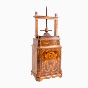Linen Press with Spindle, 1700s