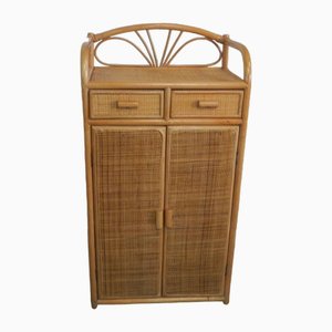 Rattan Schuhschrank, 1970er