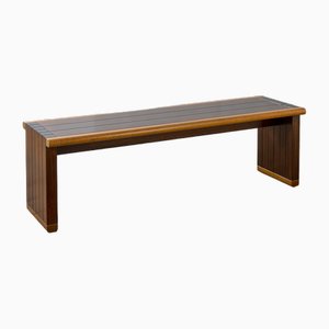 Wooden Bench by Ico Parisi for Brugnoli Cantù Furniture, 1970s