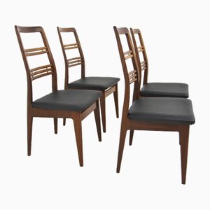 Rosetto Chairs in Suede by Svante Skogh for Abra Möbler, 1960, Set of 4