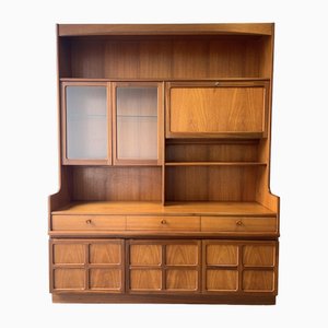 Large Vintage Nathan Wall Unit Display Cabinet