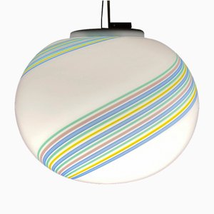 Swirl Murano Glass Pendant Lamp by F.Fabbian, Italy, 1990s