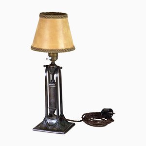 Antique Brass Table Lamp, 1900s