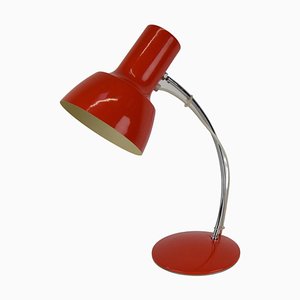 Lámpara de mesa Mid-Century roja atribuida a Josef Hurka para Napako, años 70