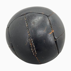 Balón de entrenamiento vintage de cuero, años 30