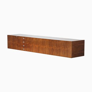Large Suspended Sideboard in Rosewood by Alain Richard, 1960