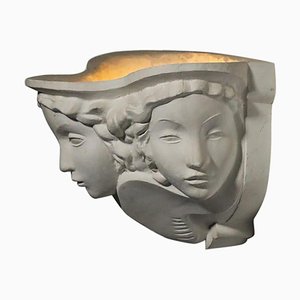G895 Wall Light in Plaster by Vadim Androusov, 1940s