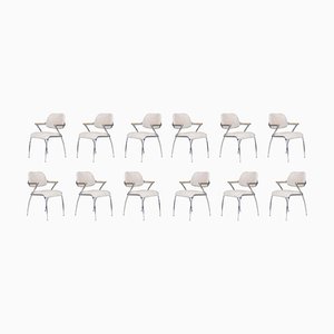 Golf Dining Chairs by Francesco Zaccone for Thonet, Germany, 1970s, Set of 12