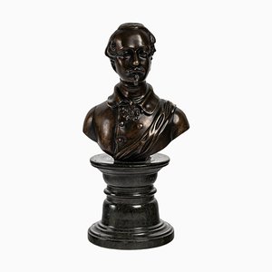 19th Century Napoleon III Bronze Bust, 1880s