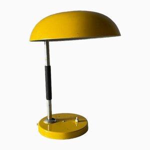 Gelbe deutsche Tischlampe von Bur Leuchten, 1950er