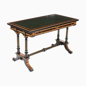 19th Century Bur Maple Writing Table Desk by Edward & Roberts