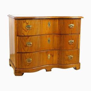 18th Century Elm Wood Baroque Chest of Drawers, South Germany, 1770s