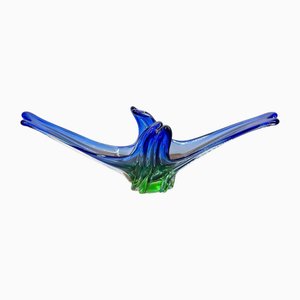 Large Blue and Green Murano Centerpiece