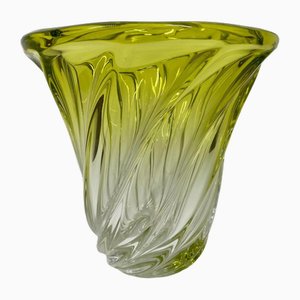Yellow Vase from Val Saint Lambert