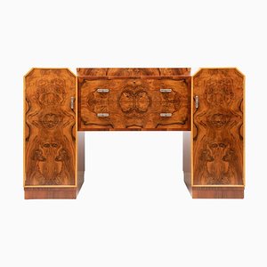 Britisches Art Deco Sideboard aus Wurzelholz mit Satinholz von Waring & Gillow