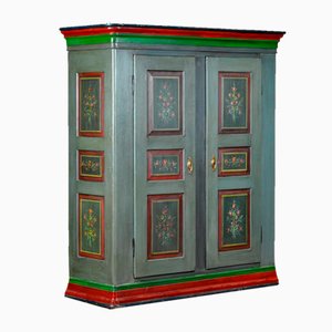German Hand Painted Cabinet, 1850s