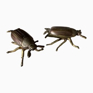Scatole vintage Beetle, anni '50, set di 2