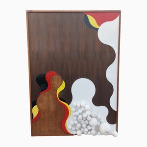 Modernist Decorative Panel, 1960s-1970s