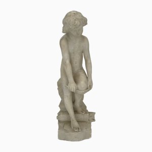 Pugi, Figur, 1920-1940, Carrara Marmor