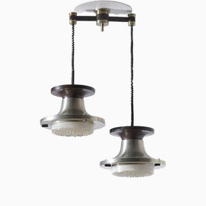 Hanging Lamp in Goccioine Glass by Oscar Torlasco for Lumi Milan, 1960s