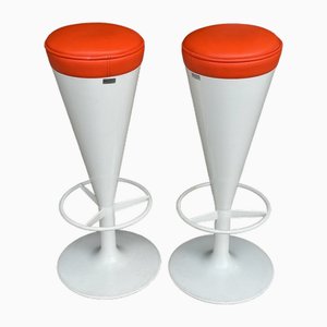 Midcentury Scandinavian Space Age Bar Stools by Johanson Design, 1970s, Set of 2