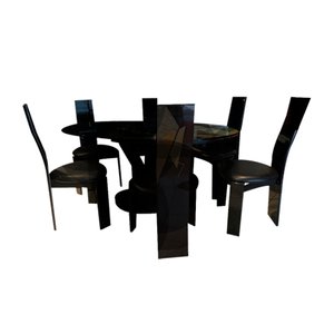 Postmoderner Esstisch & Stühle mit Sideboard von Pietro Costantini, Italien, 8 . Set