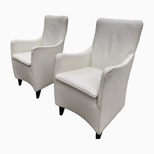 Leather Armchairs from Wittmann, Austria, Set of 2