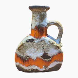 German Fat Lava Vase from Duemler & Breiden, 1960s