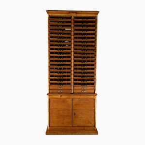 Vintage Brown Sewing Cabinet