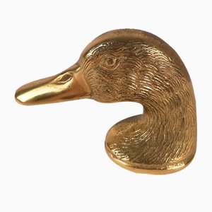 Vintage Brass Animals Head Bottle Opener in the style of Gucci, 1970s